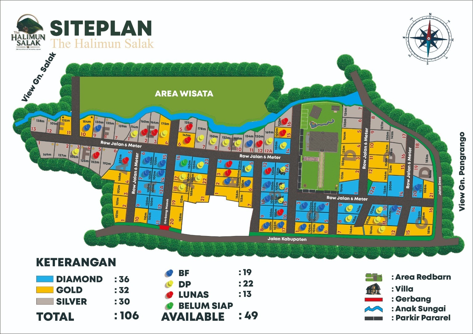 Siteplan The Halimun Salak
